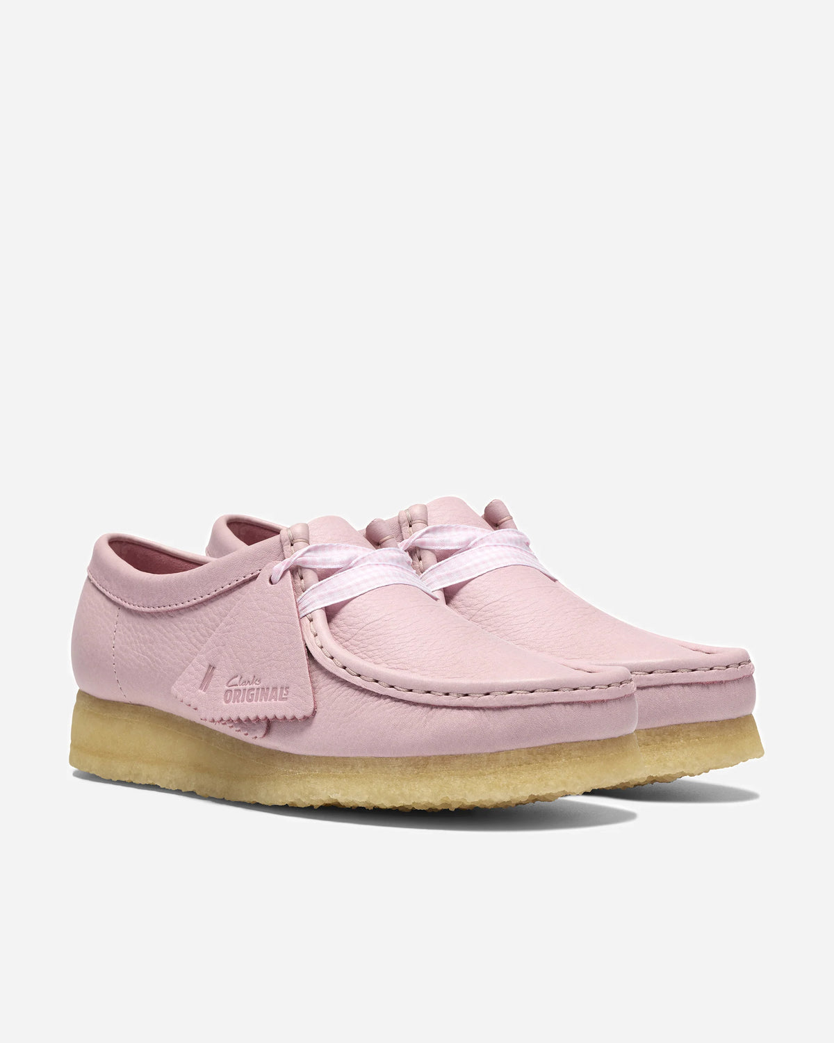 Women's Clarks Wallabee - Baby Pink Leather