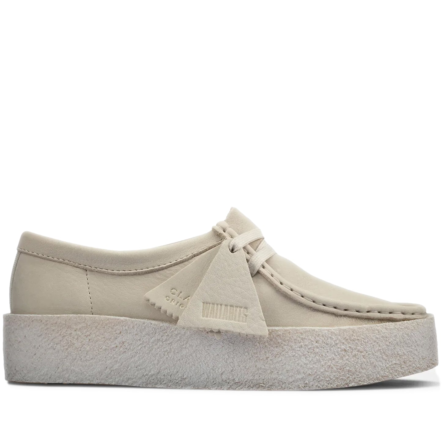 Women's Clarks Wallabee Cup - White Nubuck