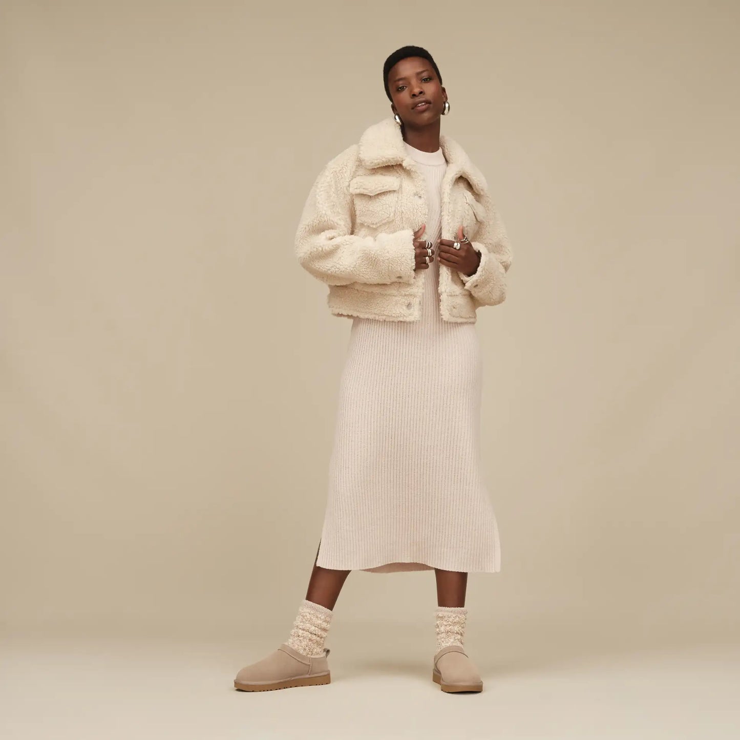 Womens´s Ugg Classic Micro Slippers - Sand