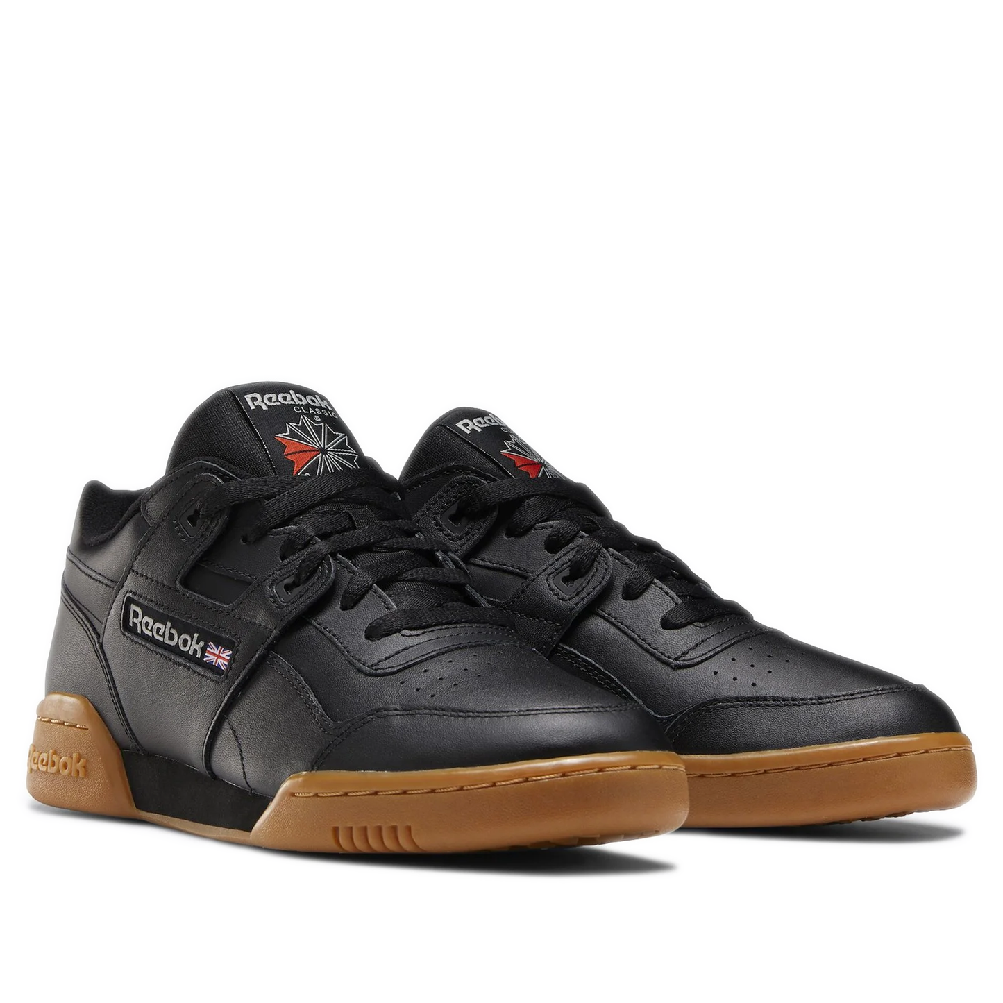 Men's Reebok Workout Plus Shoes - Black / Carbon / Classic Red / Reebok Royal
