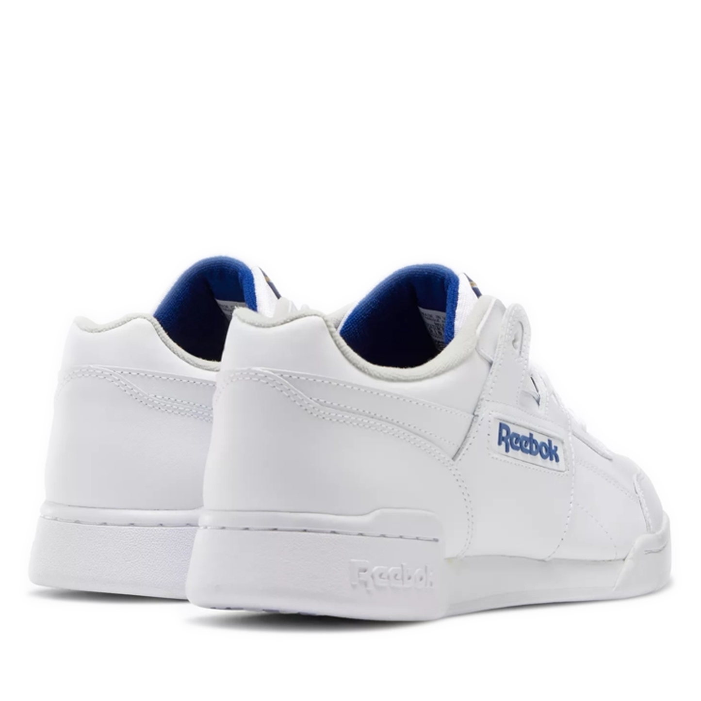 Men's Reebok Workout Plus Shoes - White / Blue