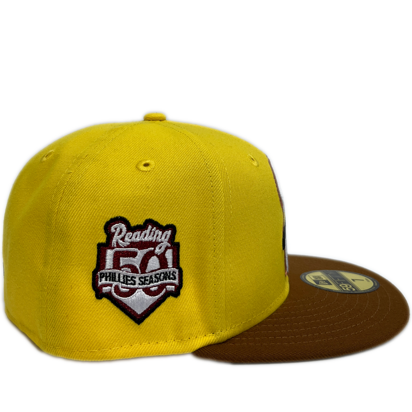 New Era Reading Fightin Phils 59Fifty Fitted Hat - Yellow/ Khaki