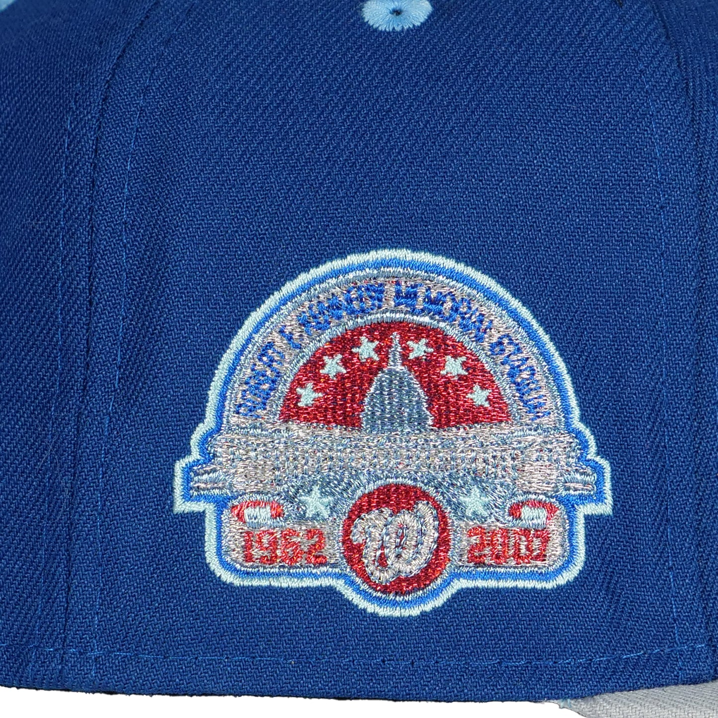 New Era Washington Nationals 59Fifty Fitted Hat - Navy Blue/ Grey/ Light Blue