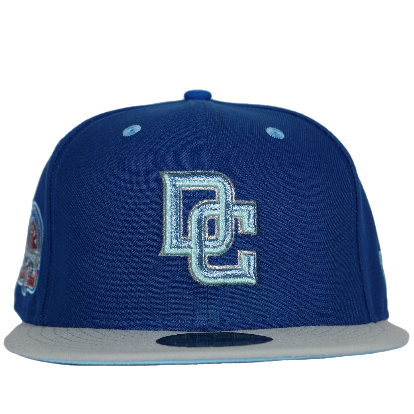 New Era Washington Nationals 59Fifty Fitted Hat - Navy Blue/ Grey/ Light Blue