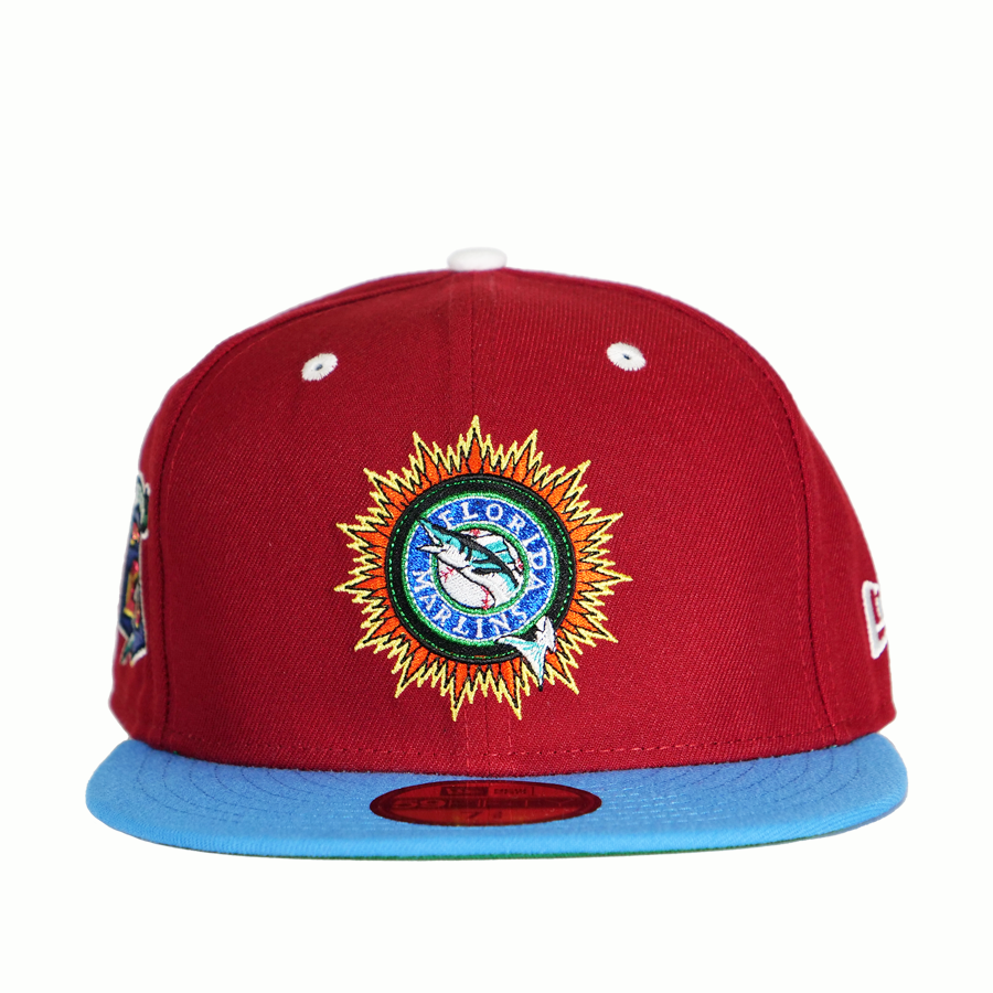 New Era Florida Marlins 59FIFTY Hat - Red/ Blue