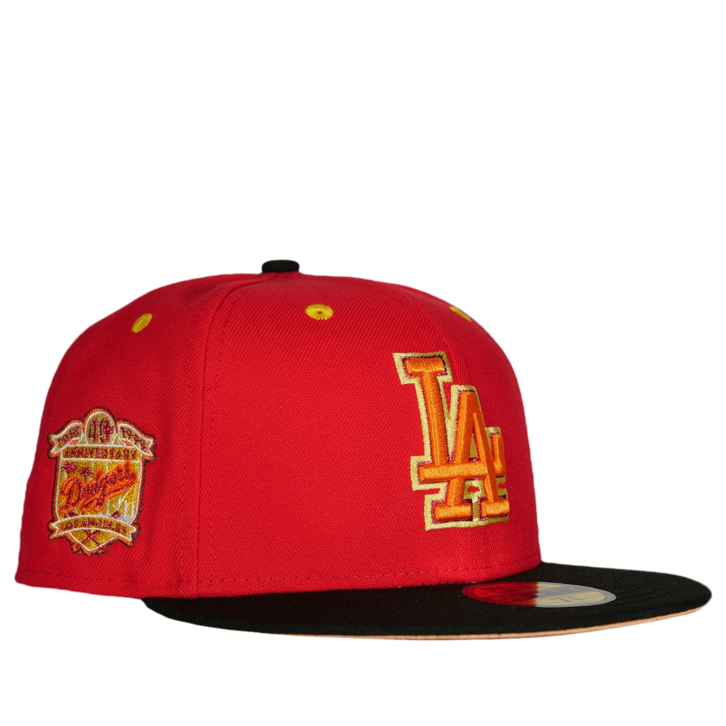 New Era Los Angeles Dodgers 59Fifty Fitted Hat - Red/ Black/ Orange