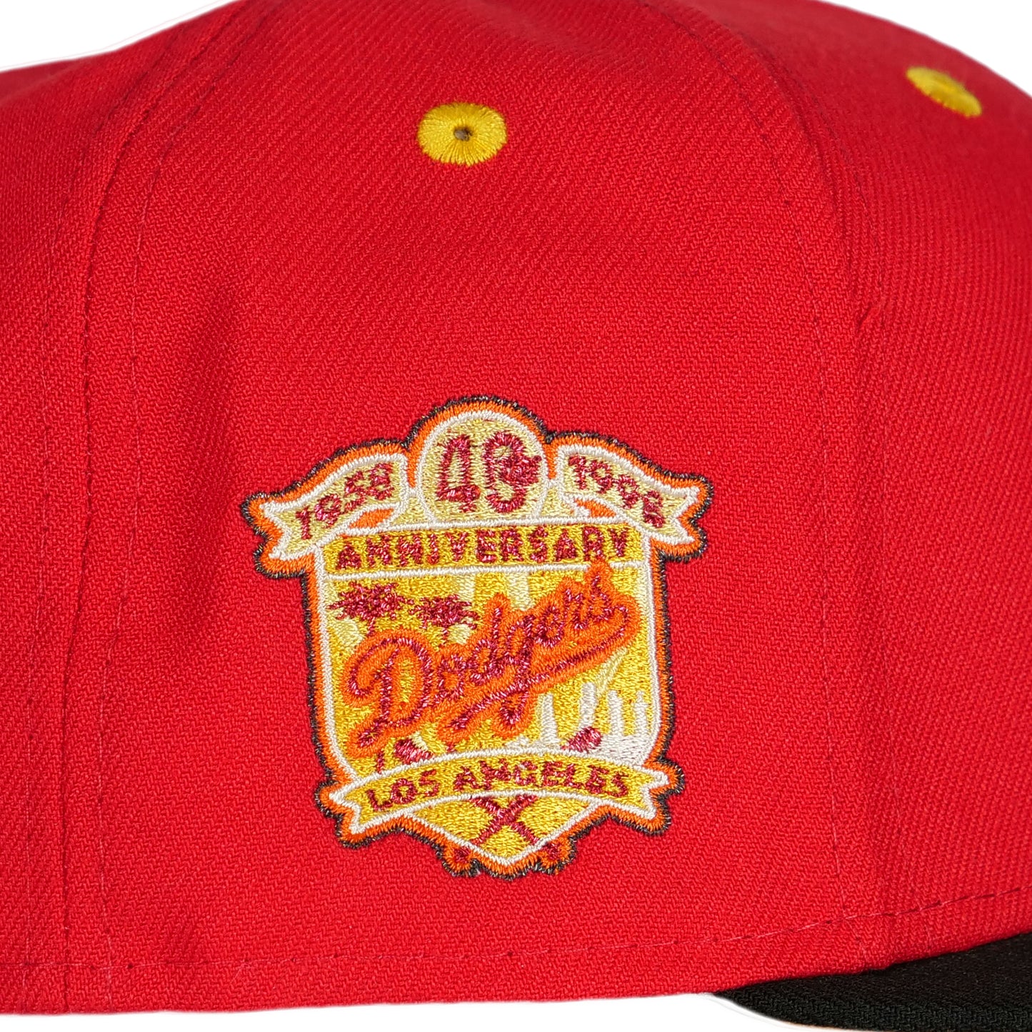 New Era Los Angeles Dodgers 59Fifty Fitted Hat - Red/ Black/ Orange