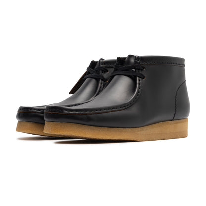 Men's Clarks Wallabee Leather Boot - Black