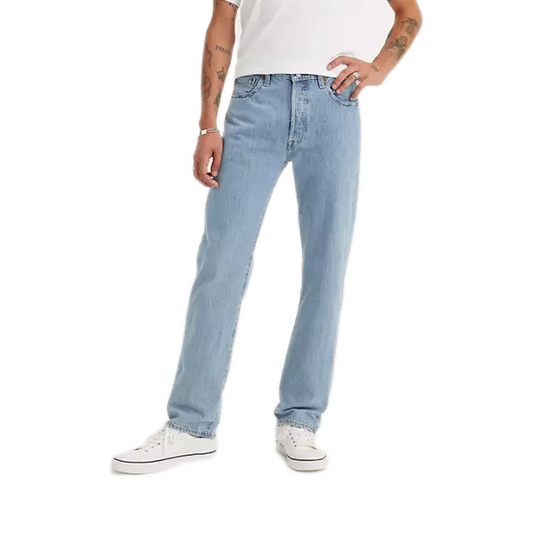 Men's Levi's 501 Original Fit Jeans - Light Stonewash/ Non Stretch