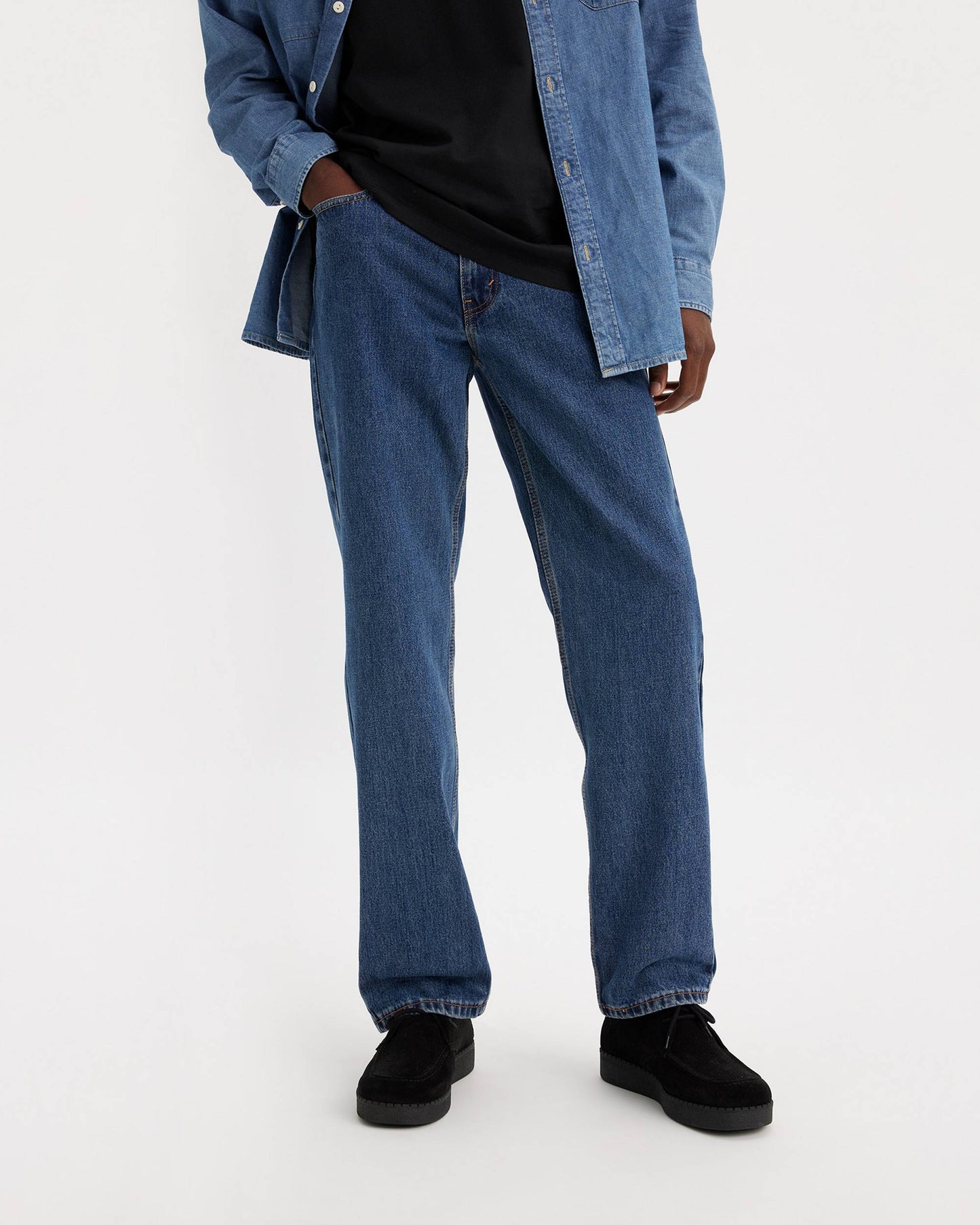 Men's Levi's 505 Regular Fit Jeans - Dark Stonewash