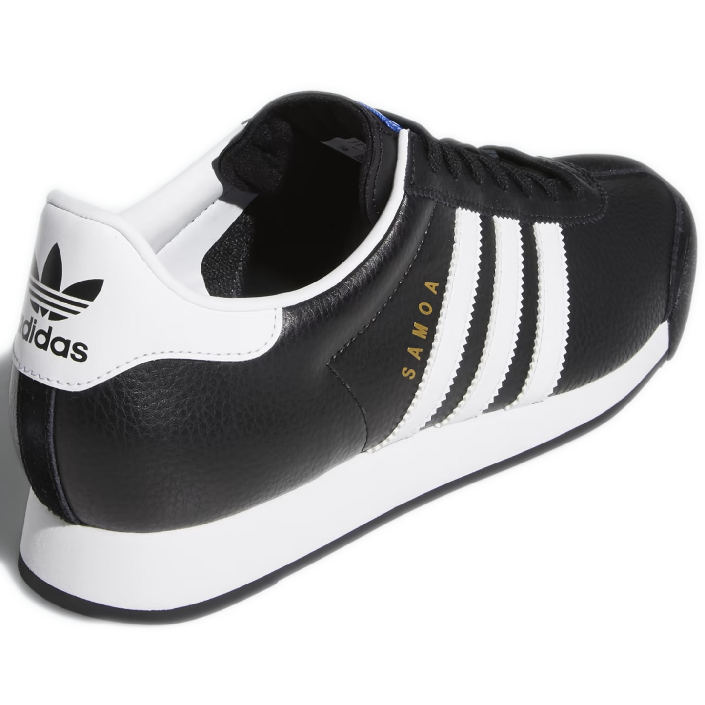 Men's Adidas Samoa Shoes - Core Black / Cloud White / Gold Metallic