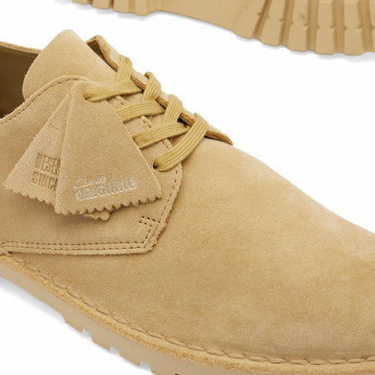 Men's Clarks Desert Rock Lo Derbys Suede - Maple