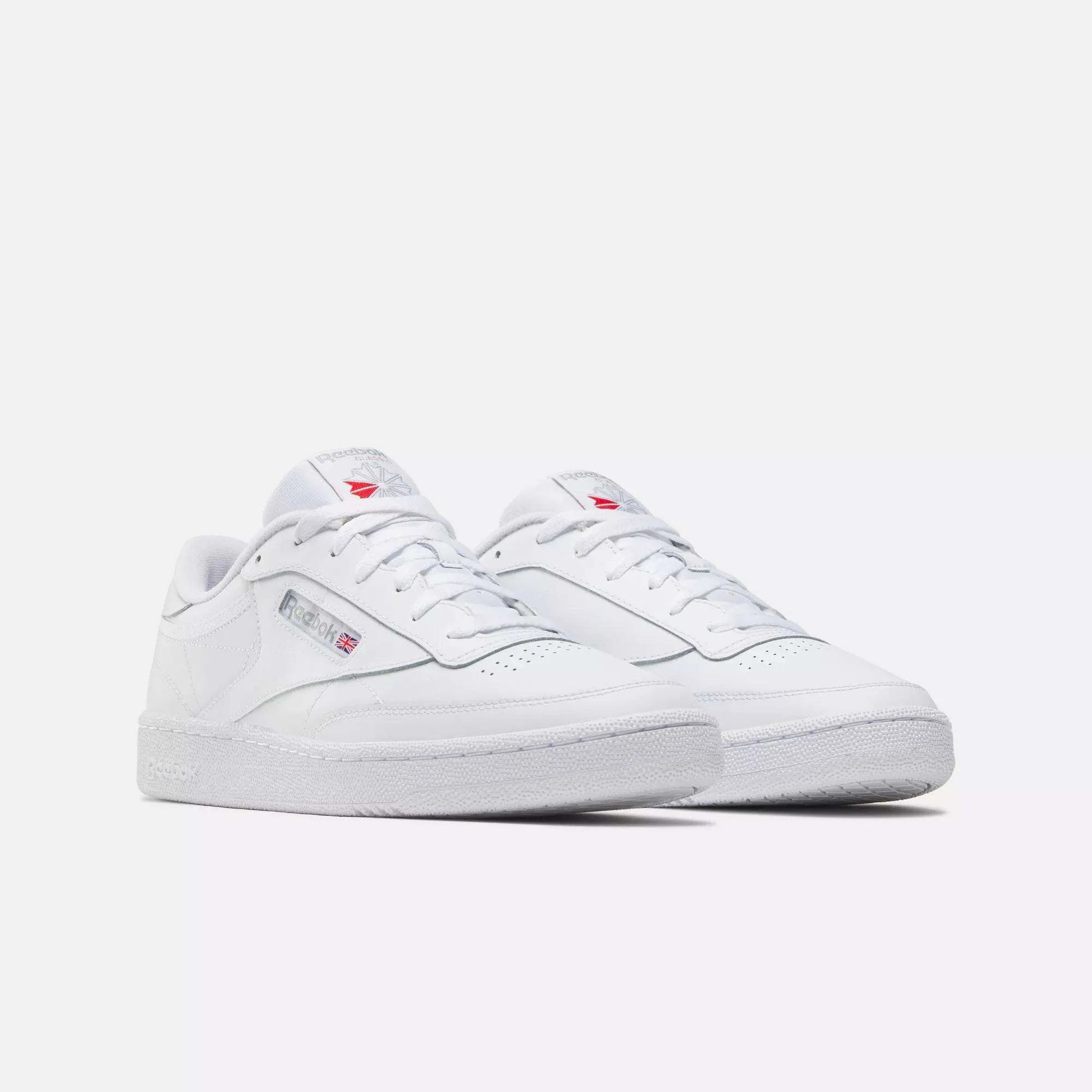 Men's Reebok Club C 85 Shoes - INT-WHITE/SHEER GREY