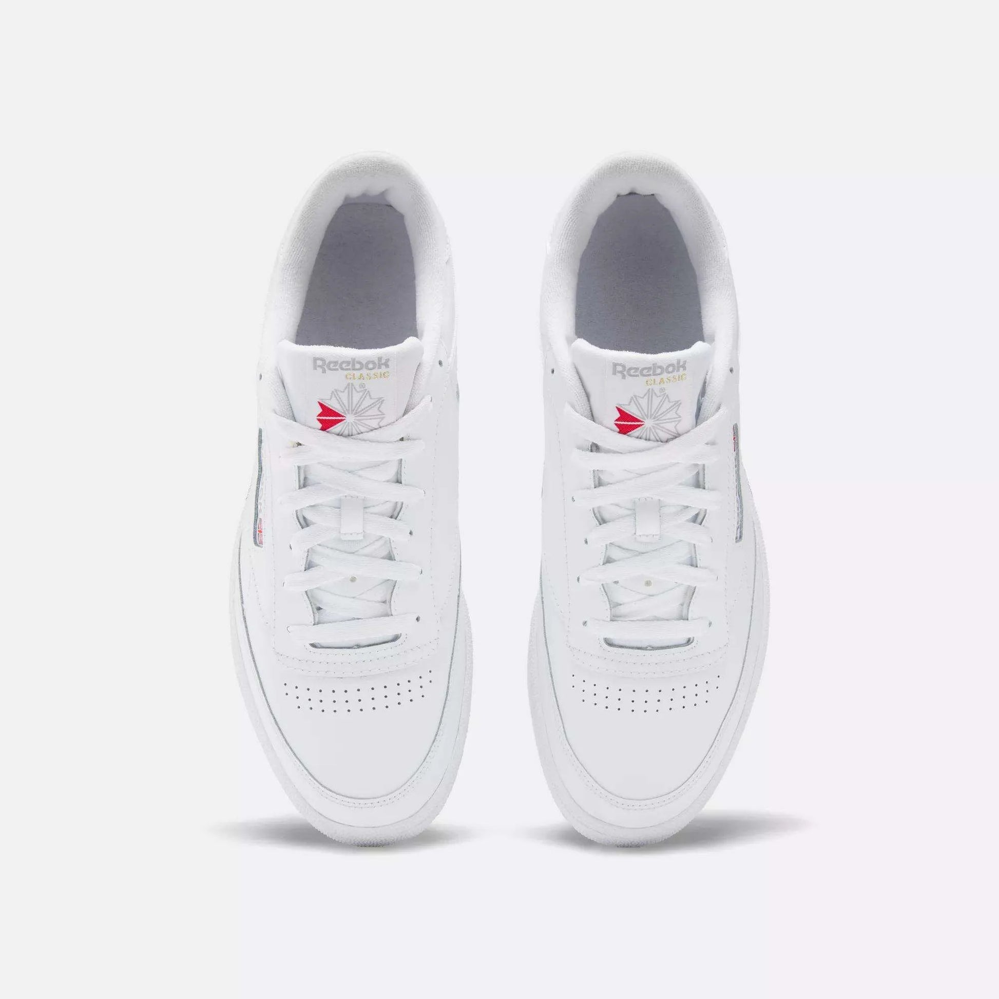 Men's Reebok Club C 85 Shoes - INT-WHITE/SHEER GREY