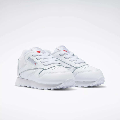 Pre School Reebok Classic Leather Shoes - White