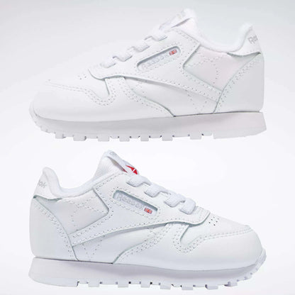 Pre School Reebok Classic Leather Shoes - White