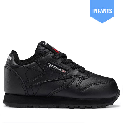 Infants Reebok Classic Leather Shoes - Core Black