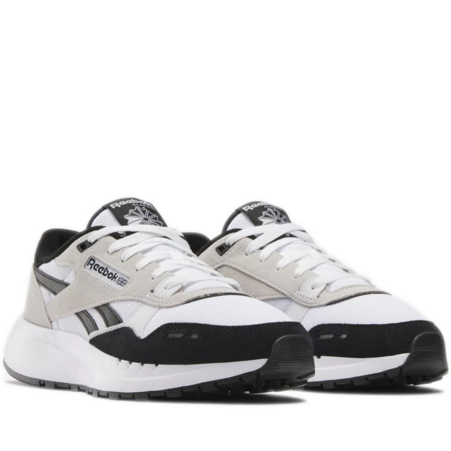 Men's Reebok Classic Leather 2400 Shoes - White / Black / White