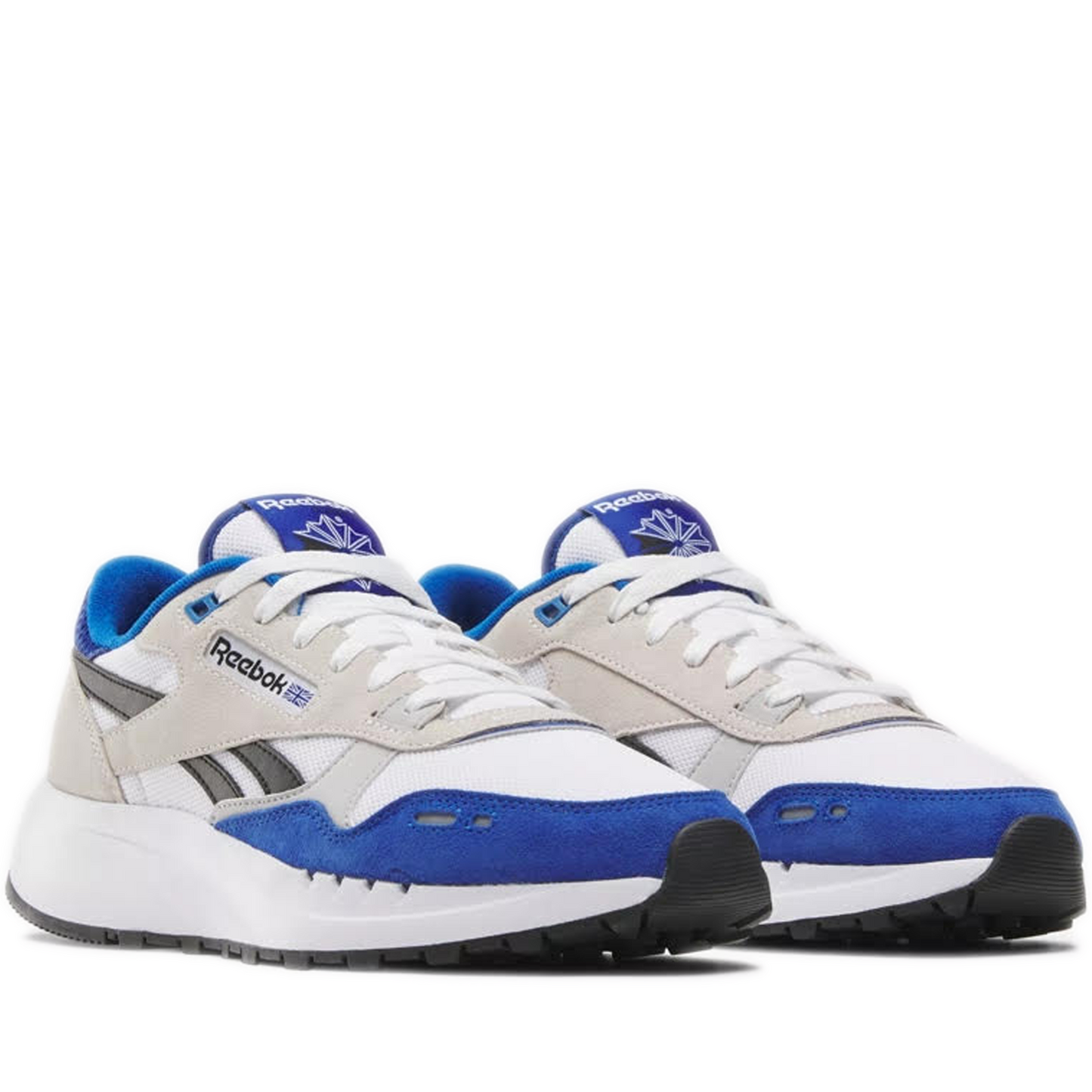 Men's Reebok Classic Leather 2400 Shoes - White / Boundless Blue / Black