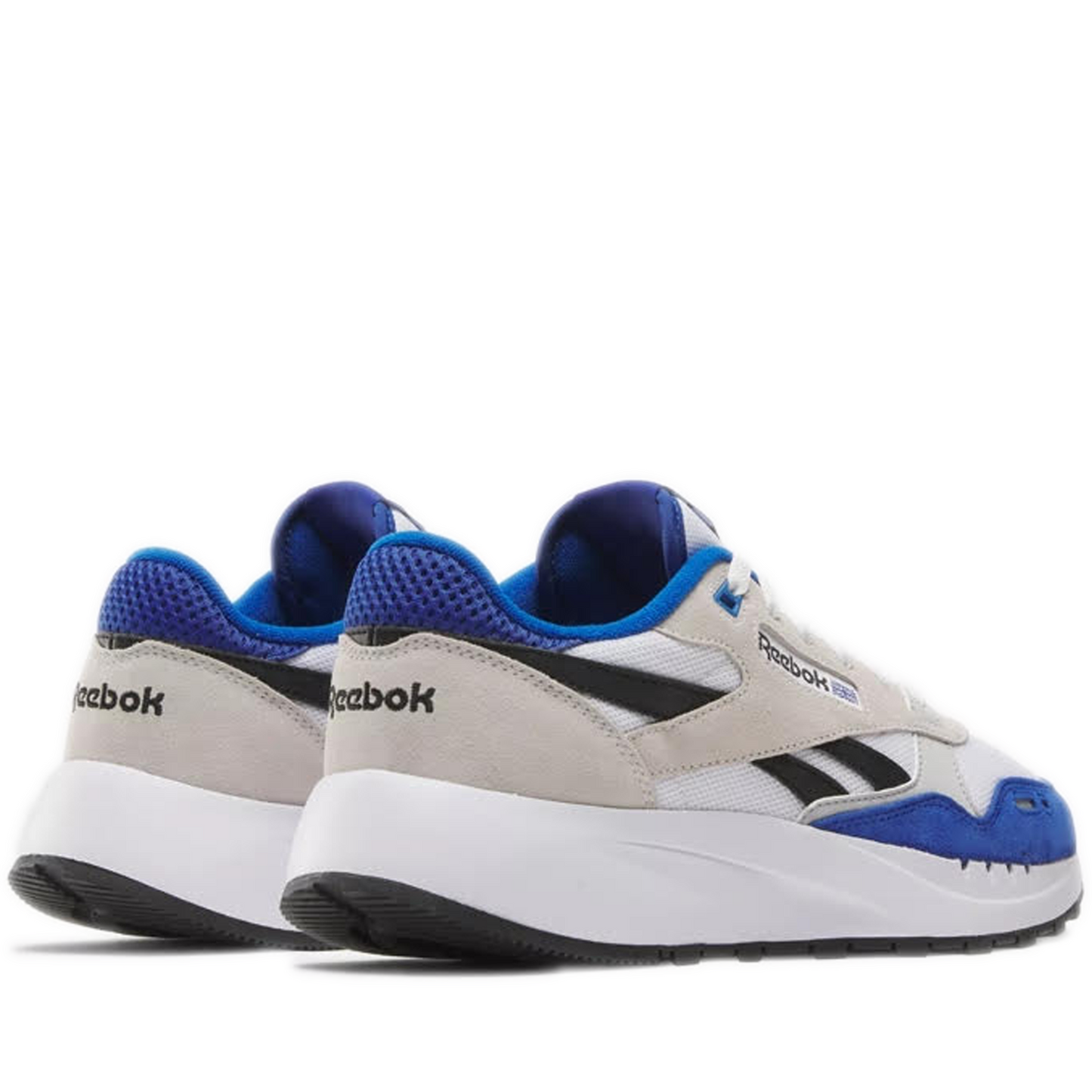 Men's Reebok Classic Leather 2400 Shoes - White / Boundless Blue / Black