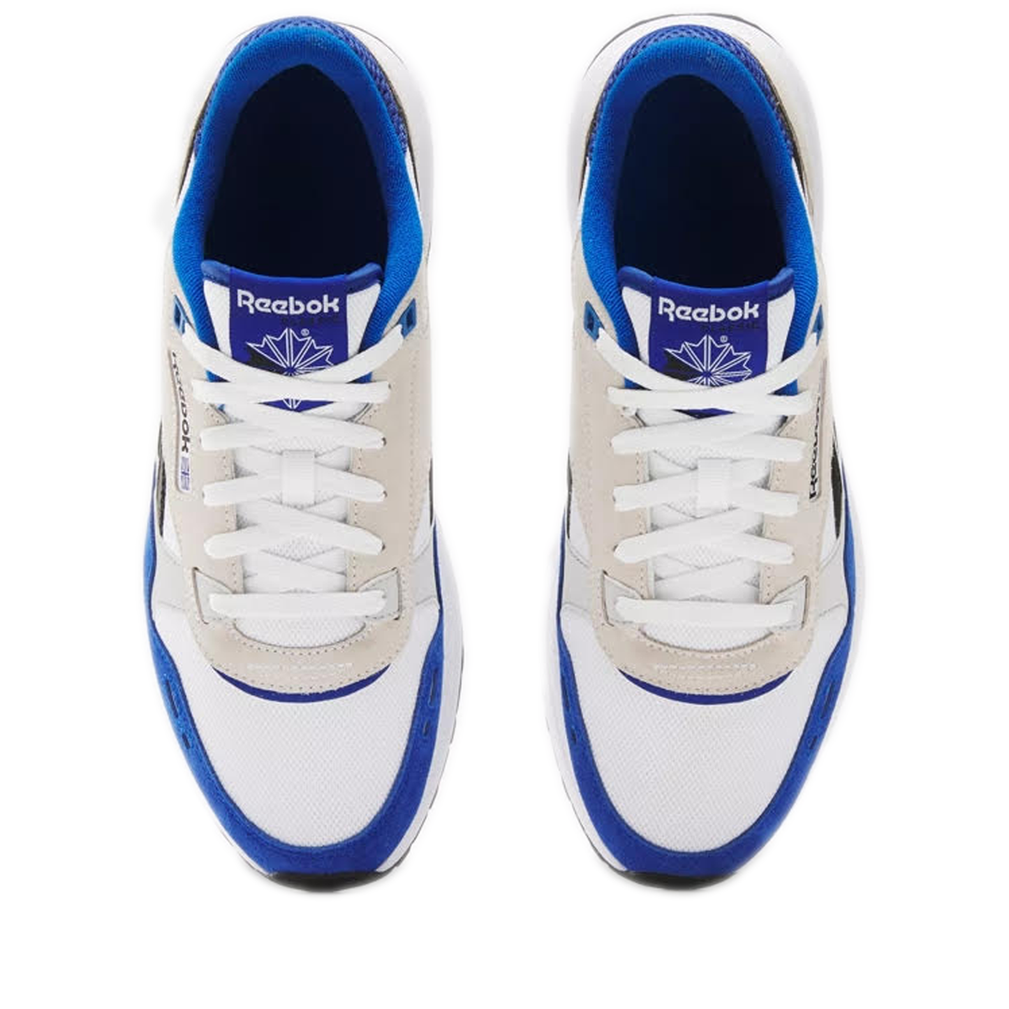 Men's Reebok Classic Leather 2400 Shoes - White / Boundless Blue / Black