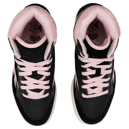 Women's Reebok BB 4000 Mid II Shoes - Black/Pink/Black