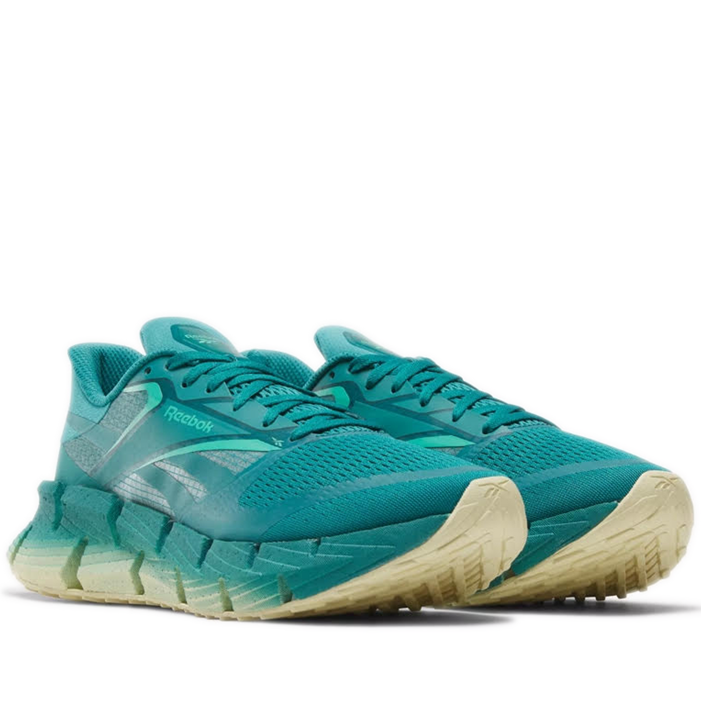 Men's Reebok FloatZig 1 Shoes - Team Teal / Unleashed Green / White