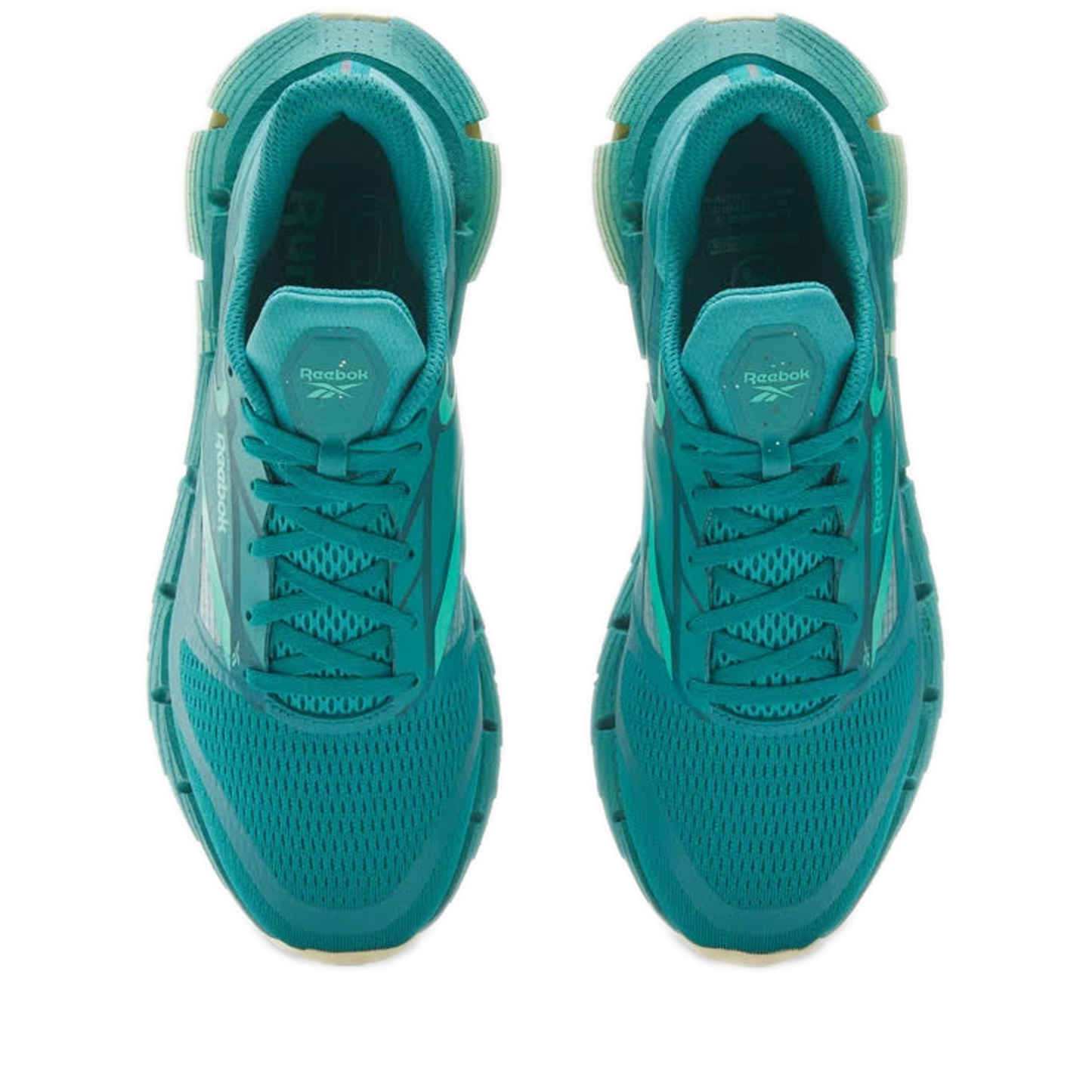 Men's Reebok FloatZig 1 Shoes - Team Teal / Unleashed Green / White