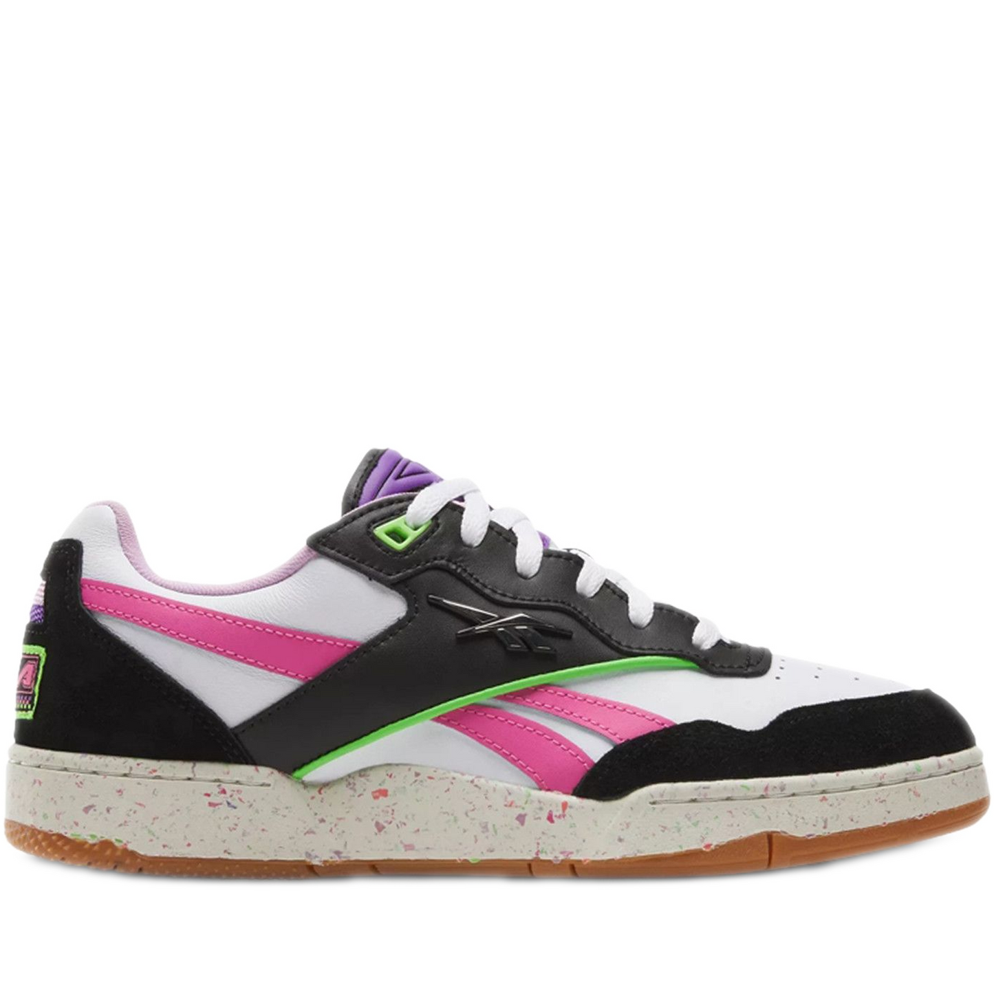 Men's Reebok X Anuel AA BB 4000 II Shoes - Black/White/Pink