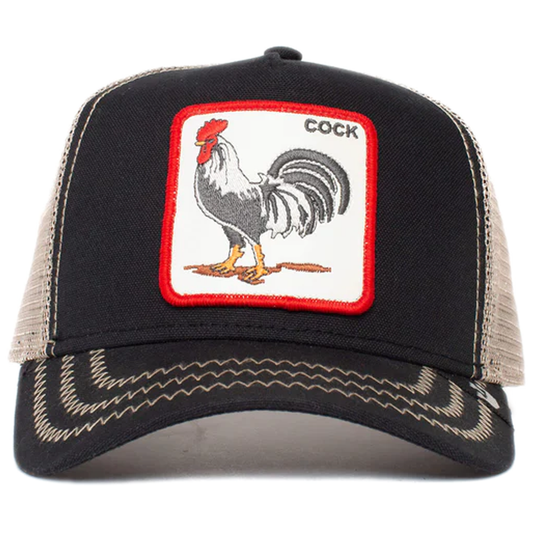 Goorin Bros. Trucker Hat | The Farm | The Cock- Black/ White