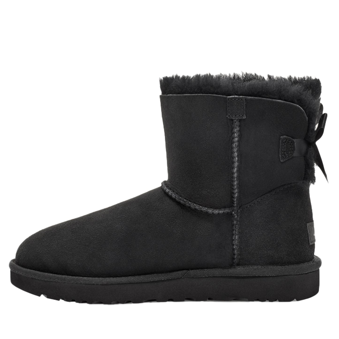 Women's Ugg Mini Bailey Bow II - Black Alt Side