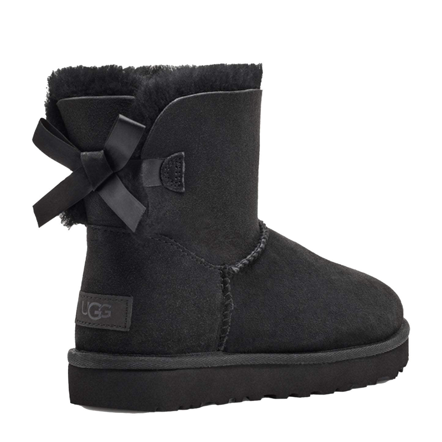 Women's Ugg Mini Bailey Bow II - Black Heel Detail