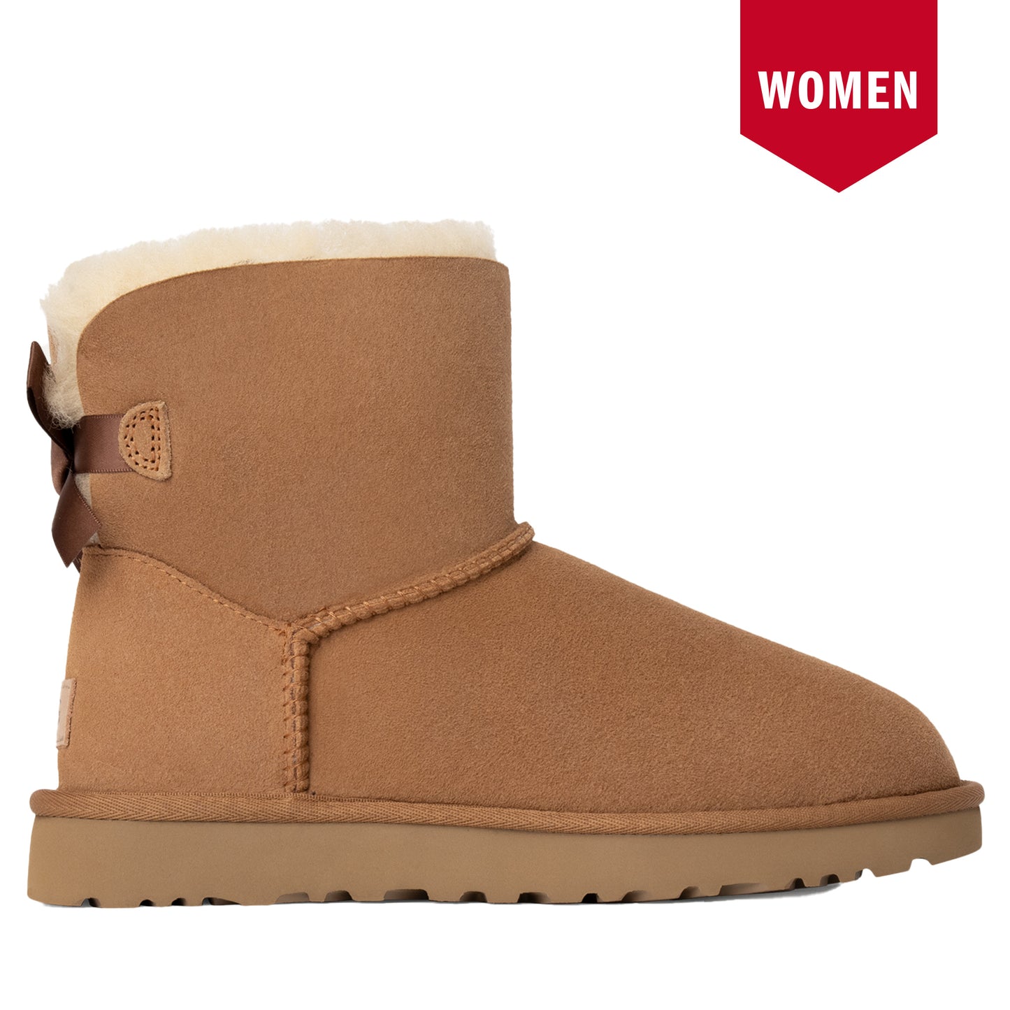 Women's Ugg Mini Bailey Bow II - Chestnut Side