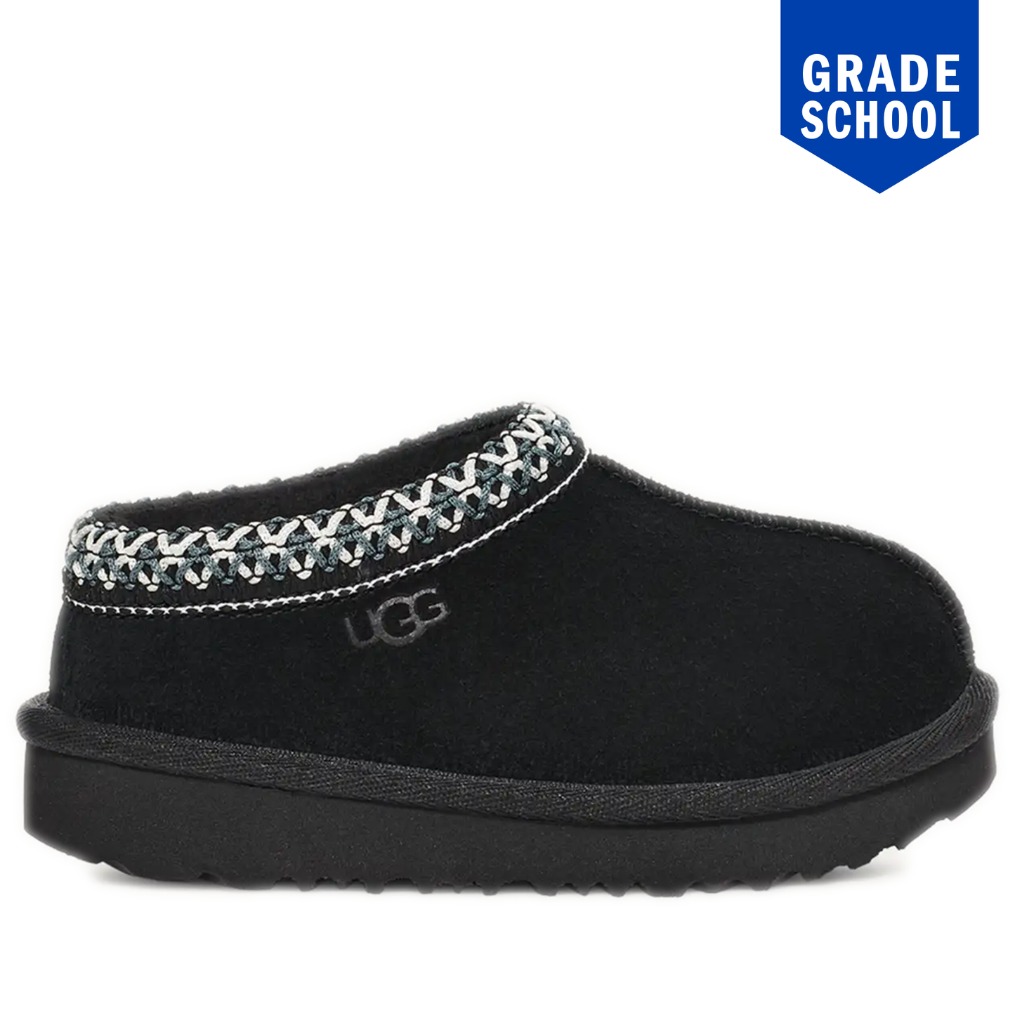 Grade School Ugg Tasman II Slipper - Black