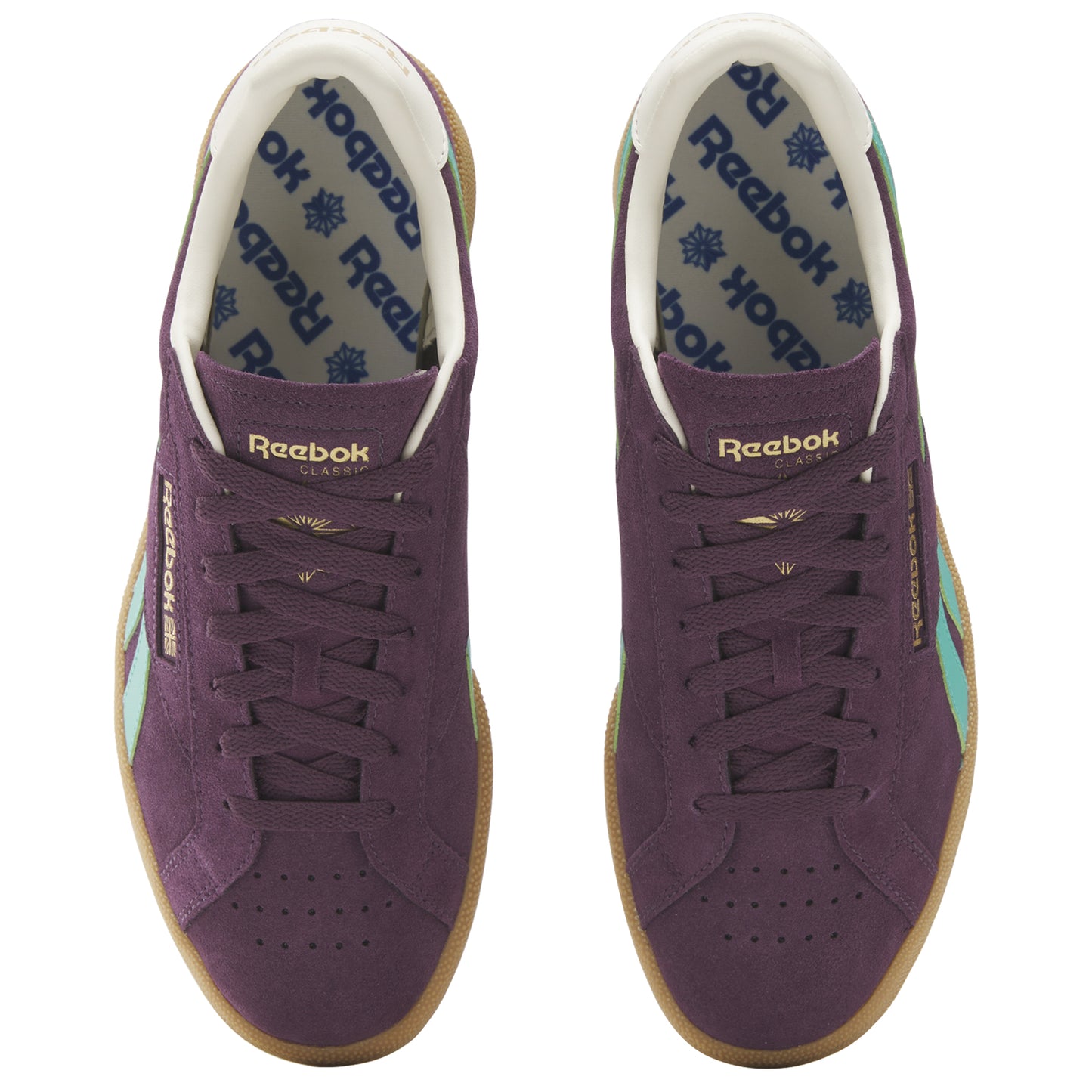 Men's Reebok Club C Grounds UK - Plum/Green/Brown