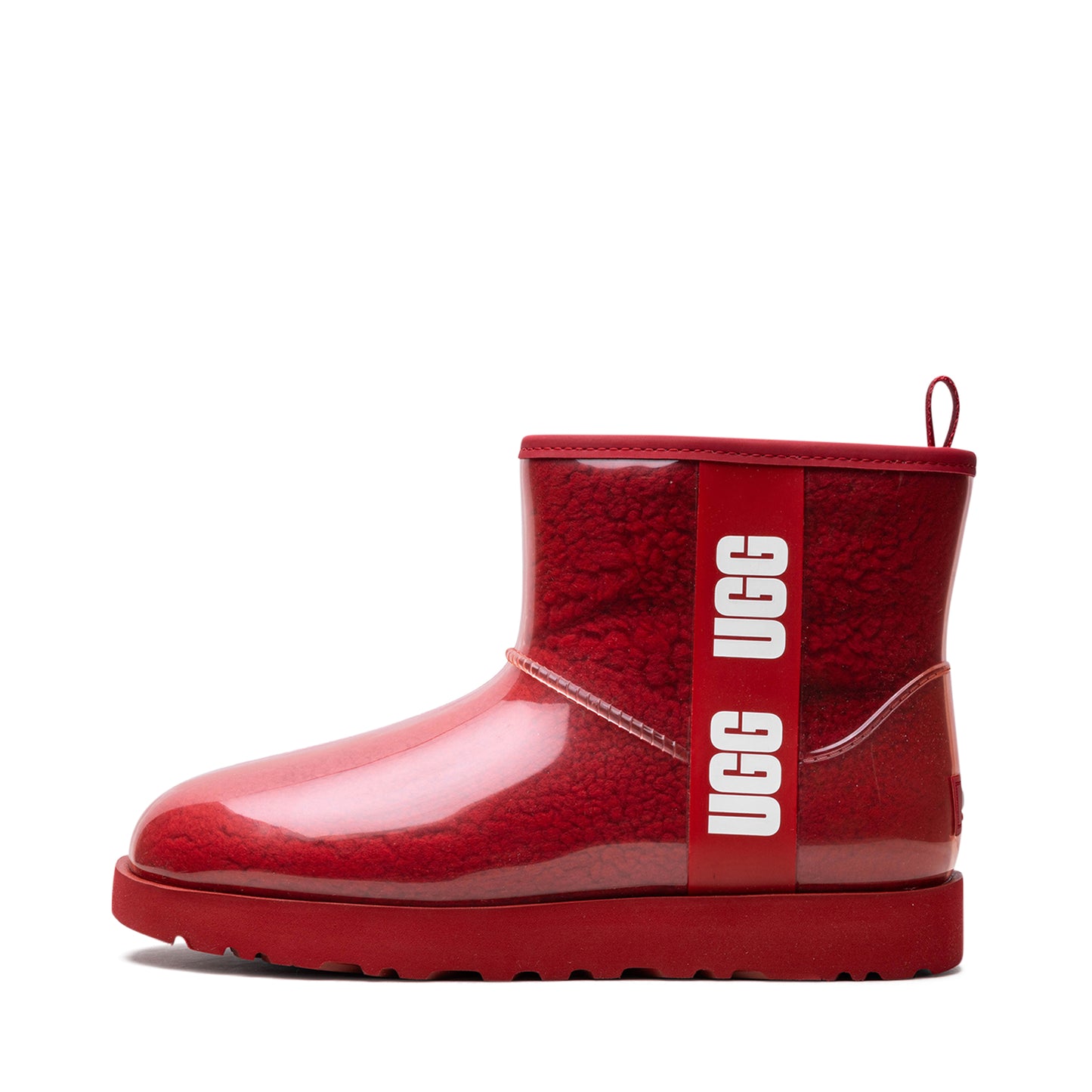 Kids Ugg Classic Clear Mini II Boot - Samba Red