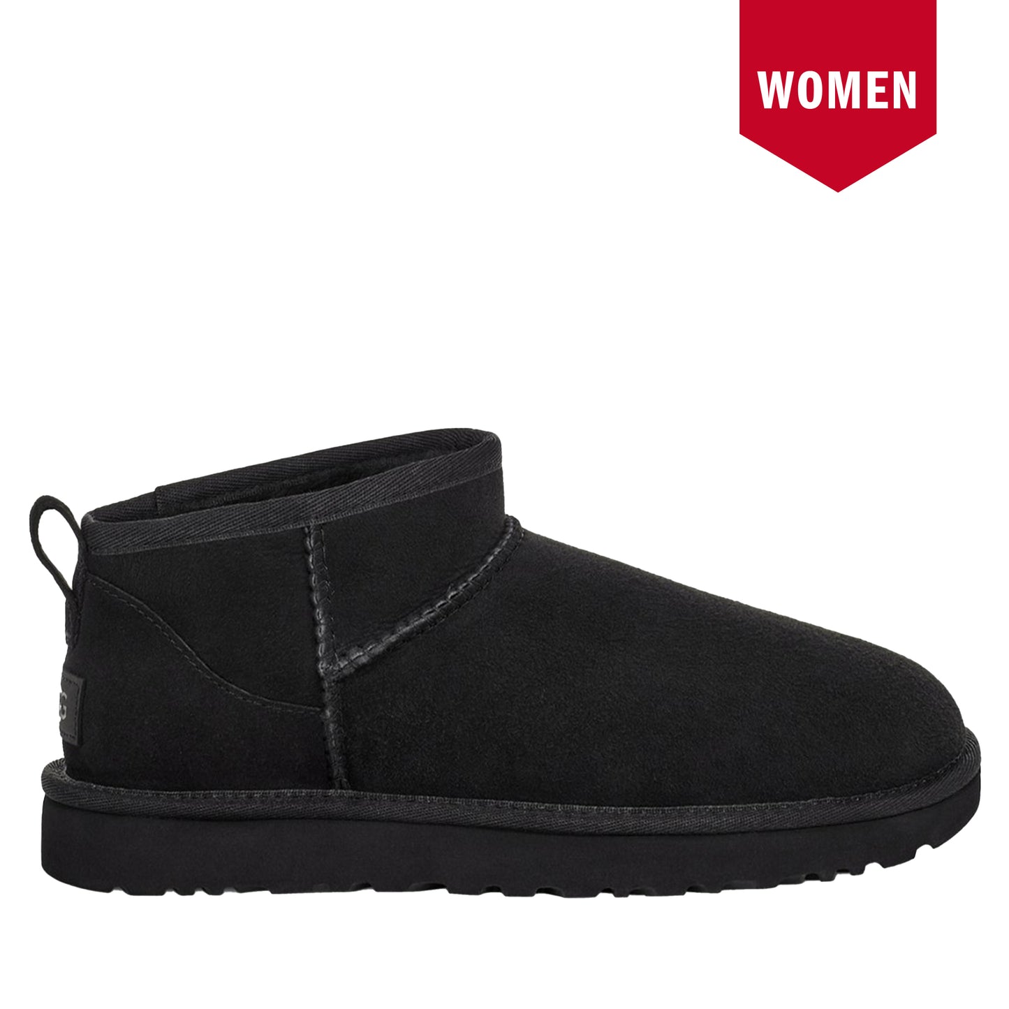 Women's Ugg Classic Ultra Mini - Black Side