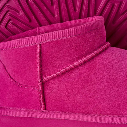 Grade School Ugg Classic Ultra Mini - Dark Peony