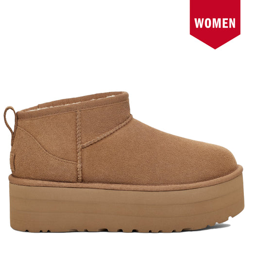 Women's Ugg Classic Ultra Mini Platform - Chestnut Side