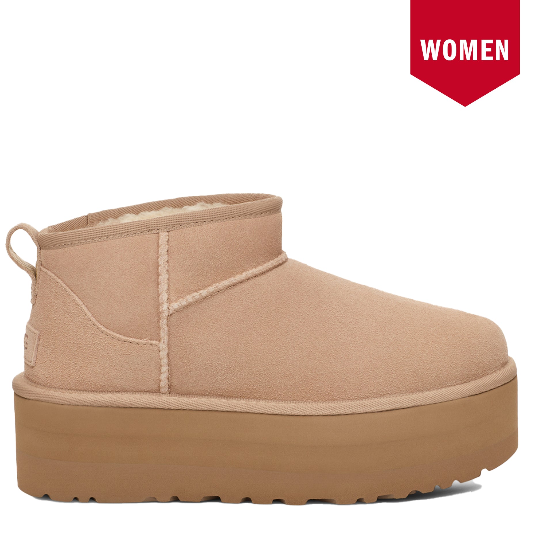 Women's Ugg Classic Ultra Mini Platform - Sand Side