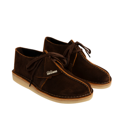 Men's Clarks Desert Trek Suede - Brown/Chestnut