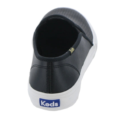 Women's Keds Double Decker Embossed Leather - Black