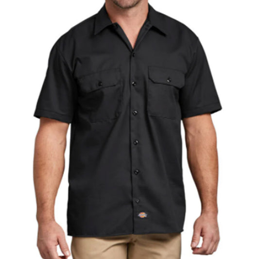 Men's Dickies Short Sleeve Work Shirt - Black