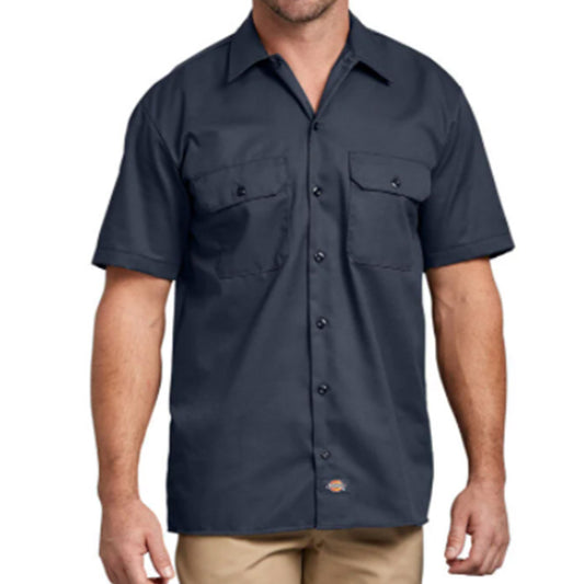 Men's Dickies Short Sleeve Work Shirt - Dark Navy