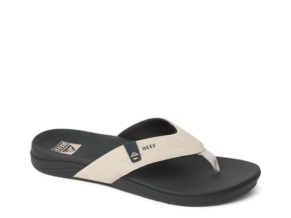 Men's Reef Cushion Spring 2.0 Flip-Flops - Black/Warm White