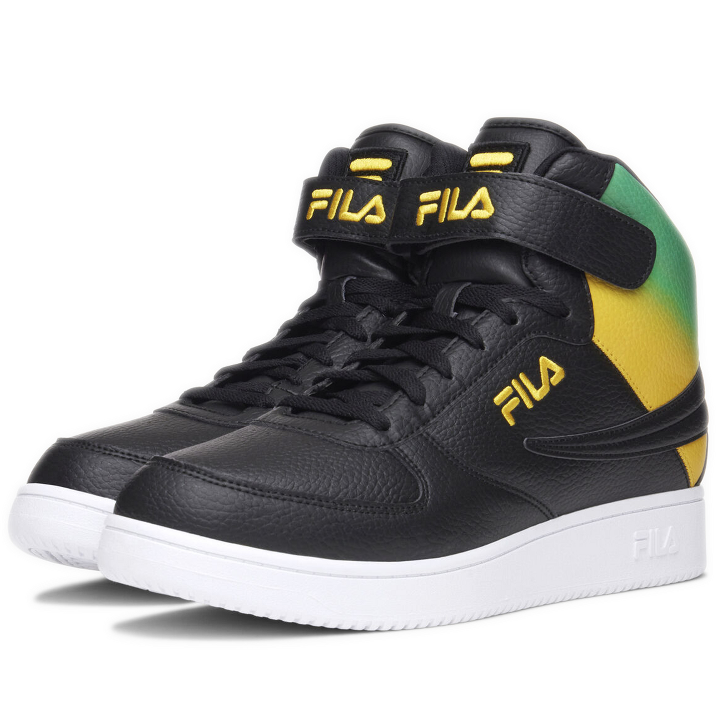 Men's Fila A-High Fade - Black/ White/ Lemon