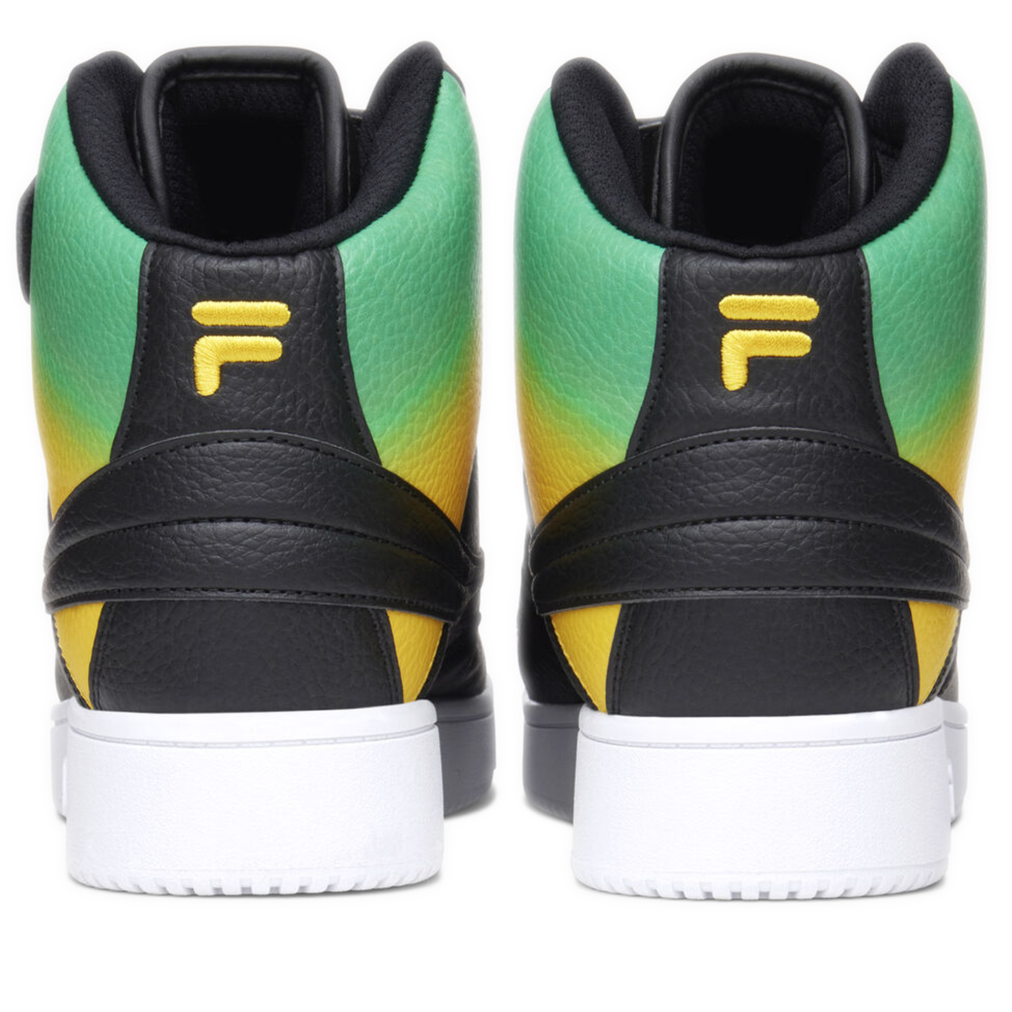 Men's Fila A-High Fade - Black/ White/ Lemon