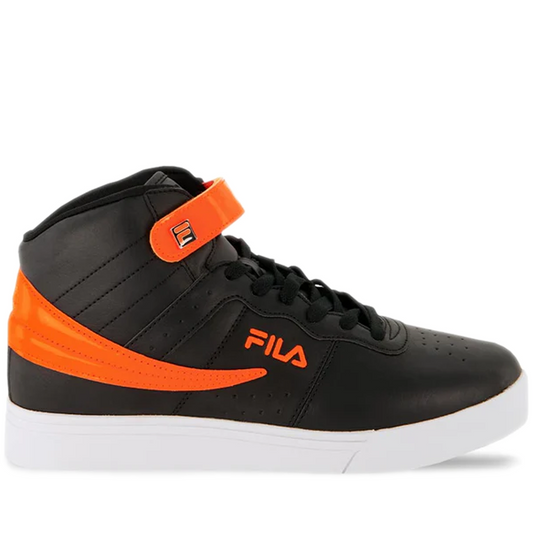 Men's Fila Vulc 13 Patent Flag - Black/ Orange/ White