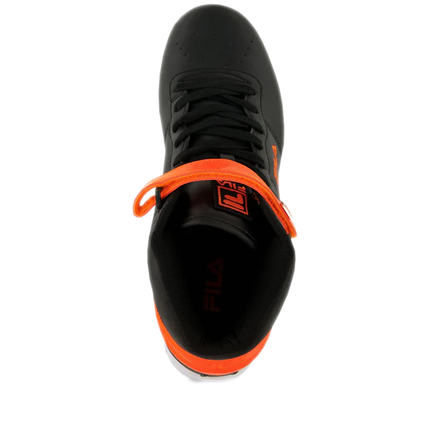 Men's Fila Vulc 13 Patent Flag - Black/ Orange/ White