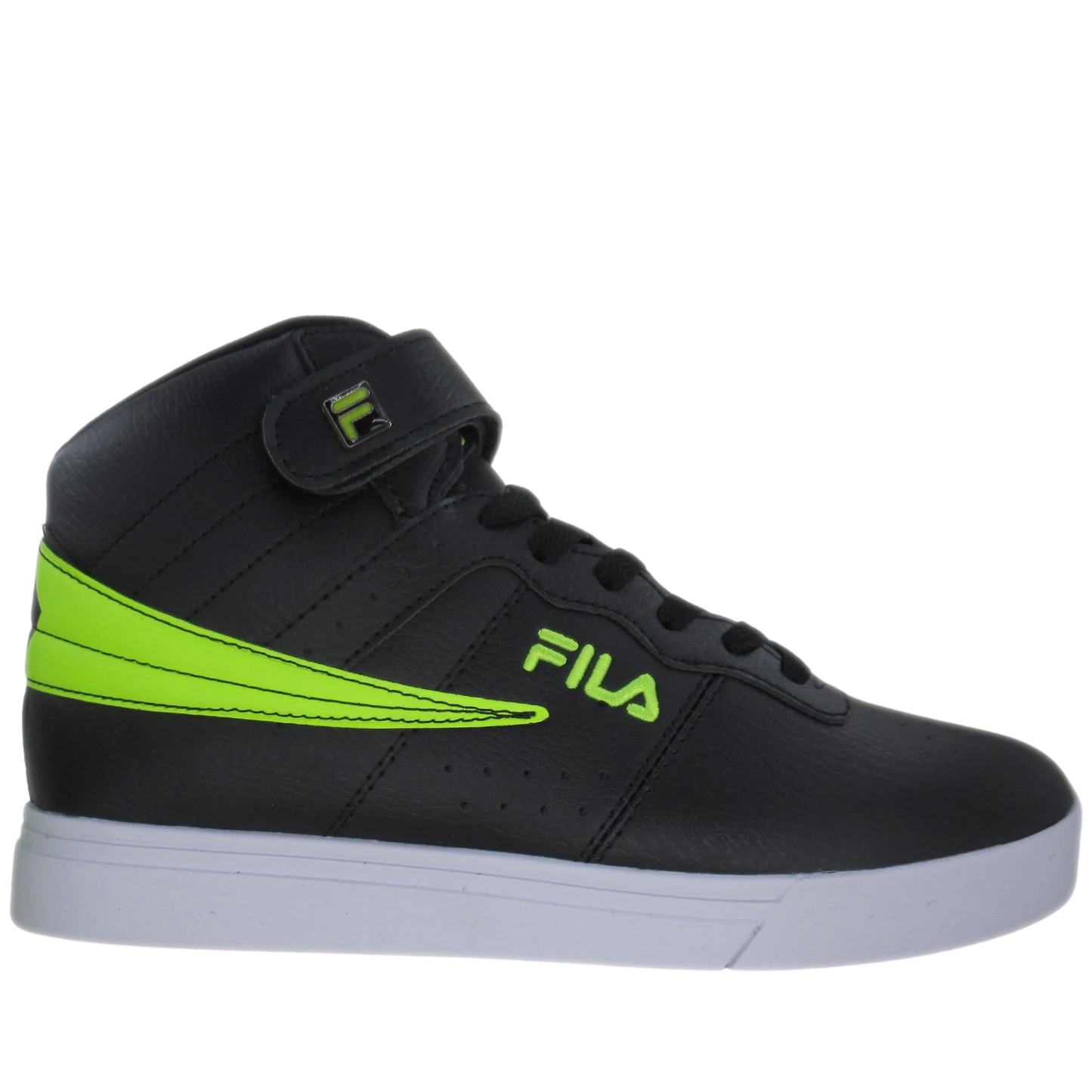 Men's Fila Vulc 13 2D - Black/ White/ Safety Yellow